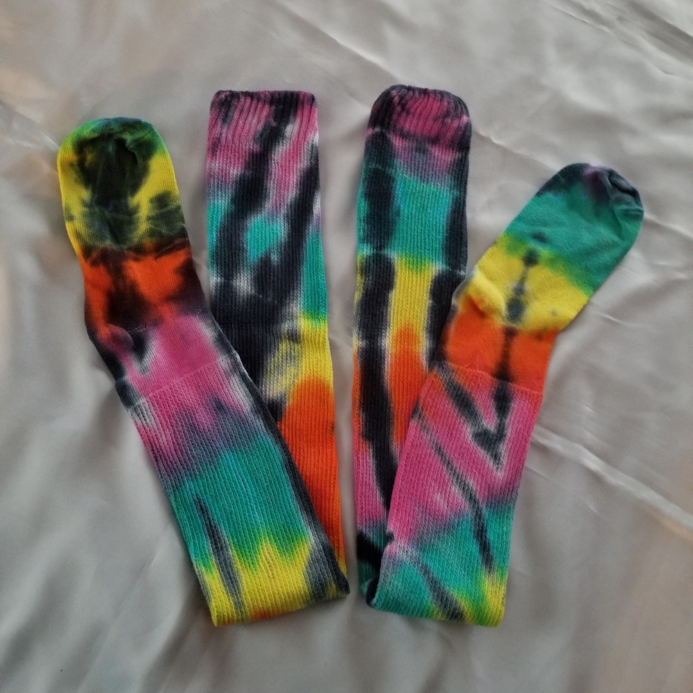 Thigh/Hip Length Tie Dye Socks WOW!